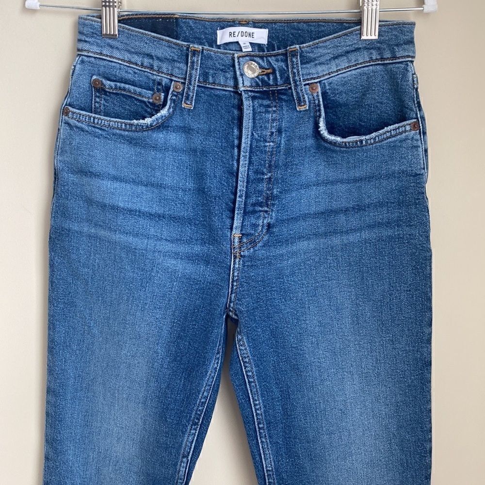 Re/Done Button-Fly Skinny Jeans 26 - Picture 2 of 9